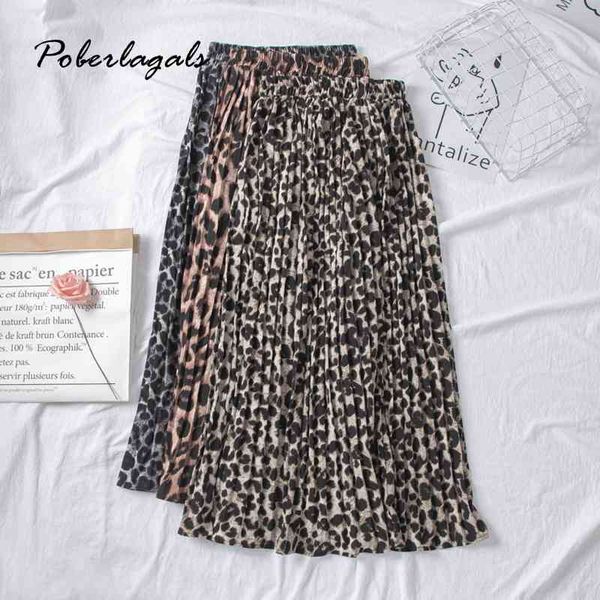 summer women vintage elegant leopard skirt lady wild print high waist pleated beach skirts womens casual female 210420, Black
summer women vintage elegant leopard skirt lady wild print high waist pleated beach skirts womens casual female 210420, Black