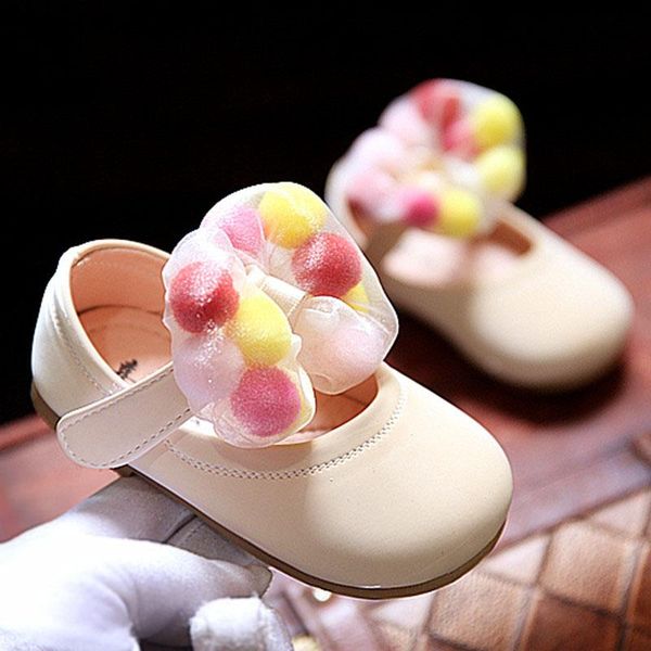 first walkers baby toddler shoes cute flowers princess dress soft sole non-slip girls