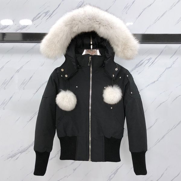 women short stlyle moose winter down jacket coats womens zipper outdoor warm parkas canada doudoune clothing xs, Black
women short stlyle moose winter down jacket coats womens zipper outdoor warm parkas canada doudoune clothing xs, Black