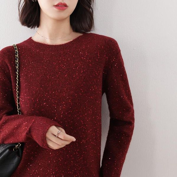 women's sweaters women cashmere 2021 winter double thickening round neck loose female long sleeve casual knit pullover, White;black
women's sweaters women cashmere 2021 winter double thickening round neck loose female long sleeve casual knit pullover, White;black