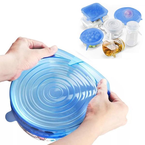 kitchen storage & organization 6pcs gadgets accessories reusable silicon stretch lids universal lid silicone wrap bowl tools
kitchen storage & organization 6pcs gadgets accessories reusable silicon stretch lids universal lid silicone wrap bowl tools