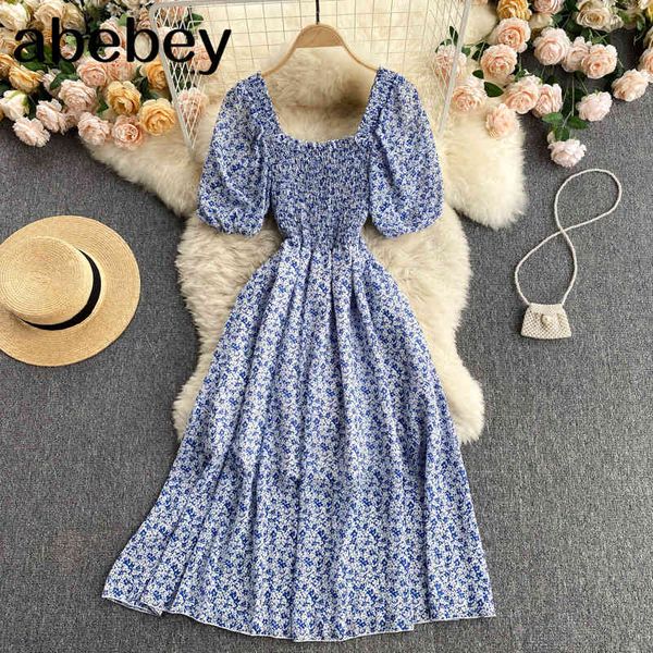 women korean floral dress retro square collar short sleeve a-line spring bohemian print vacation midi long 210512, Black;gray
women korean floral dress retro square collar short sleeve a-line spring bohemian print vacation midi long 210512, Black;gray