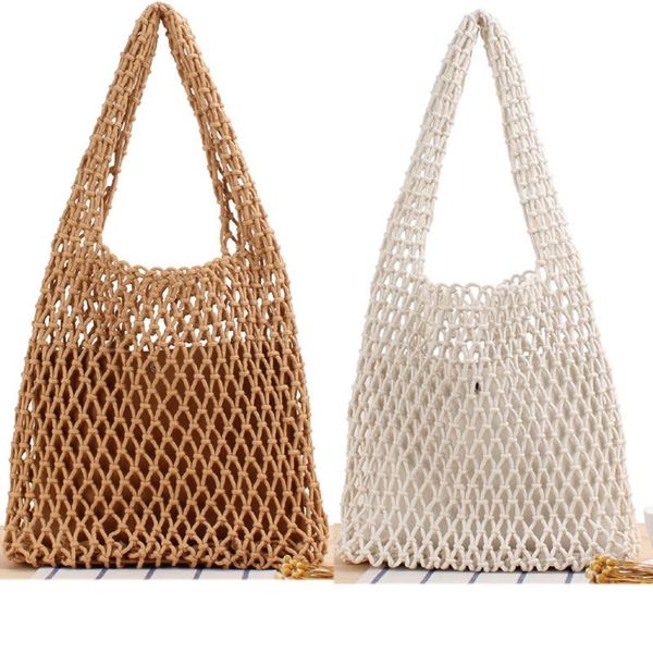 evening bags famale hollow cotton rope shoulder hand-woven lady fashion handbag leisure beach bag woman designer beige straw pack
evening bags famale hollow cotton rope shoulder hand-woven lady fashion handbag leisure beach bag woman designer beige straw pack