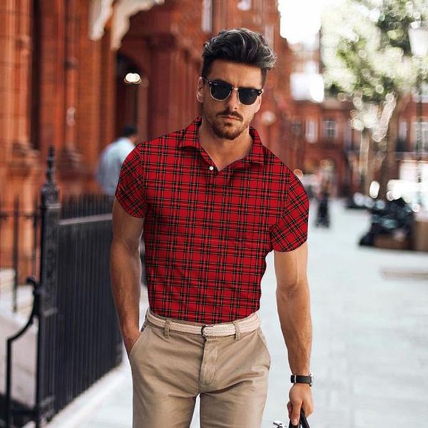 men's polos summer british slim short-sleeved plaid shirt europe and the united states trend turtleneck pullover h, White;black
men's polos summer british slim short-sleeved plaid shirt europe and the united states trend turtleneck pullover h, White;black