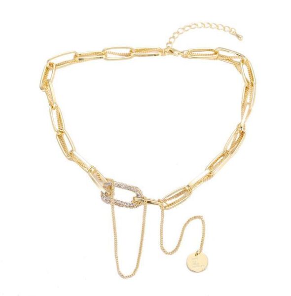 chokers european and american necklace female clavicle chain iron round hong kong style women's fashion fa, Golden;silver
chokers european and american necklace female clavicle chain iron round hong kong style women's fashion fa, Golden;silver