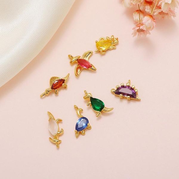 charms 1pc exquisite gold plated for necklace bracelet earrings colorful zircon inlaid animal pendants women fashion jewelry, Bronze;silver
charms 1pc exquisite gold plated for necklace bracelet earrings colorful zircon inlaid animal pendants women fashion jewelry, Bronze;silver