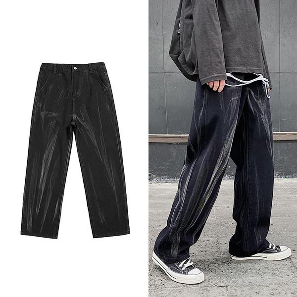 men's jeans straight elastic waist loose cotton tie dye black denim 2021 spring summer autumn women casual large size 5xl brand, Blue
men's jeans straight elastic waist loose cotton tie dye black denim 2021 spring summer autumn women casual large size 5xl brand, Blue
