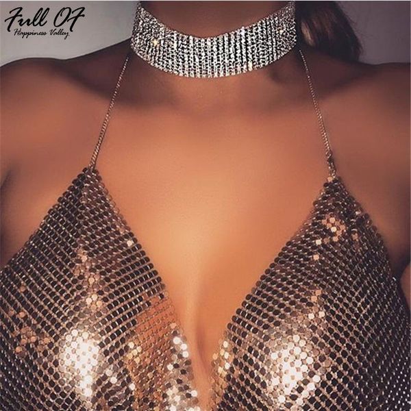 crystal rhinestone choker necklace club women wedding accessories sequin bing chain punk gothic chokers necklaces collier, Golden;silver
crystal rhinestone choker necklace club women wedding accessories sequin bing chain punk gothic chokers necklaces collier, Golden;silver