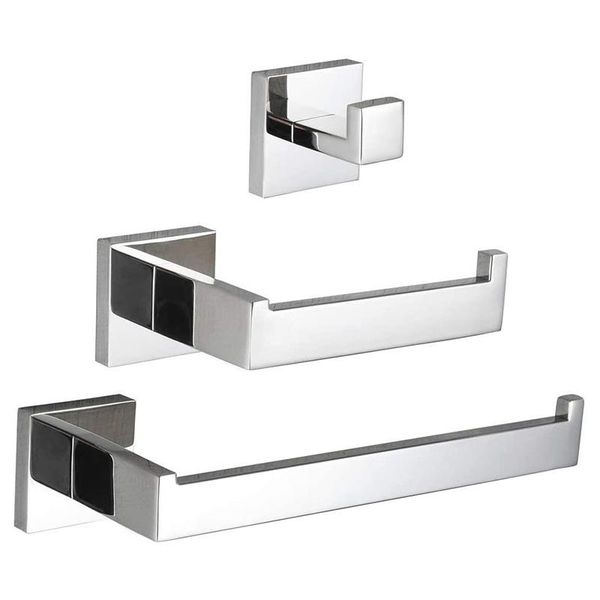 3-piece bathroom hardware accessory set wall-mounted kit-bathrobe hook toilet paper holder towel ring storage boxes & bins
3-piece bathroom hardware accessory set wall-mounted kit-bathrobe hook toilet paper holder towel ring storage boxes & bins