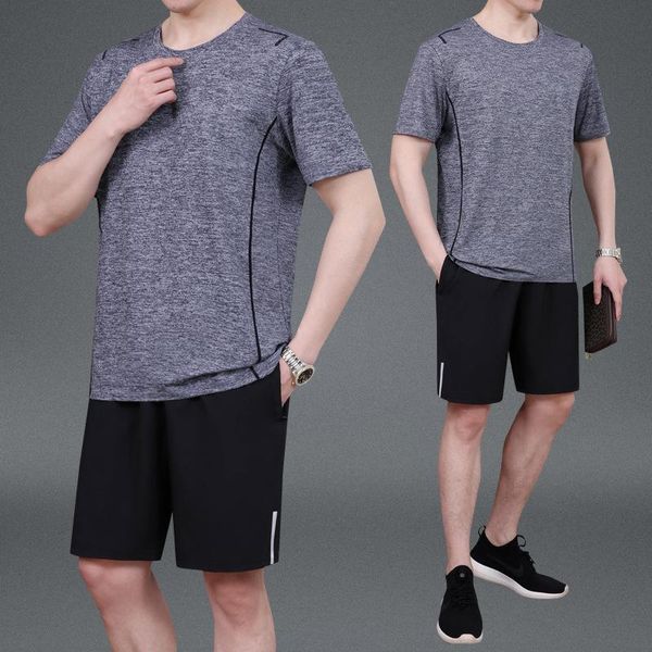men's tracksuits 2021 summer clothes t-shirt short-sleeved middle-aged and elderly sports suit two-piece middleaged, Gray
men's tracksuits 2021 summer clothes t-shirt short-sleeved middle-aged and elderly sports suit two-piece middleaged, Gray