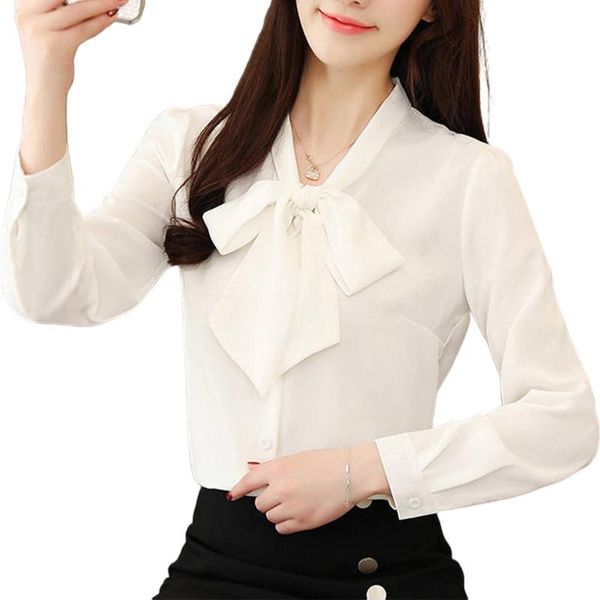 women fashion solid color long puff sleeve blouse buttons necktie bowknot shirt soft all-match 2021 women's blouses & shirts, White
women fashion solid color long puff sleeve blouse buttons necktie bowknot shirt soft all-match 2021 women's blouses & shirts, White