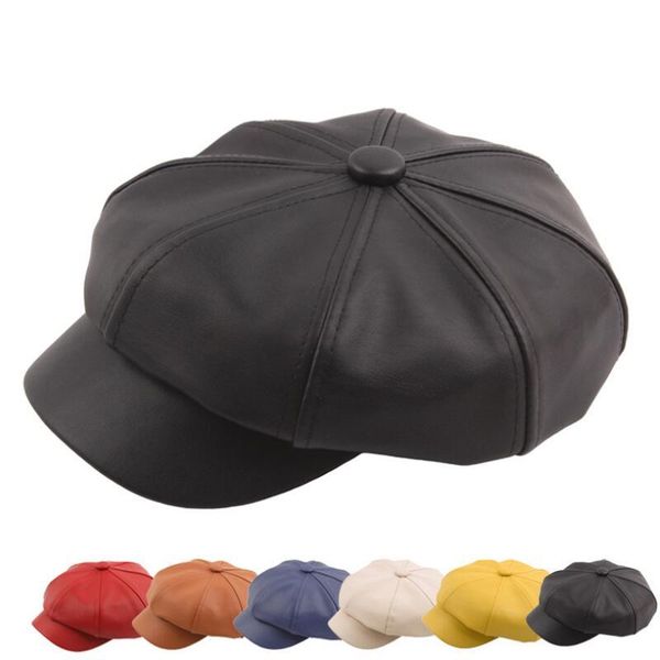 berets pu leather octagonal hat painter sboy beret cap flat solid color men women gatsby cabbie driving hats autumn winter, Blue;gray
berets pu leather octagonal hat painter sboy beret cap flat solid color men women gatsby cabbie driving hats autumn winter, Blue;gray
