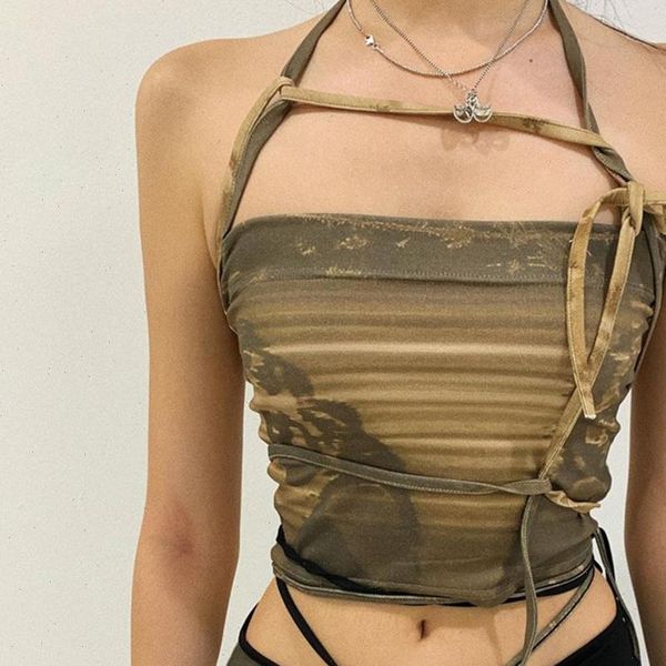 summer party bandage women tank print short crop camisol backless fashion punk slim top, White
summer party bandage women tank print short crop camisol backless fashion punk slim top, White