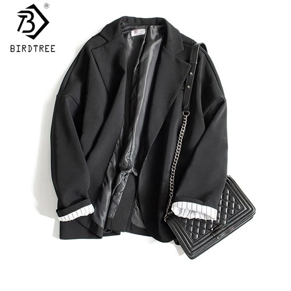 black women blazers autumn single button long sleeve pockets woman coats ins loose notched outerwear c08603k 210419, White;black
black women blazers autumn single button long sleeve pockets woman coats ins loose notched outerwear c08603k 210419, White;black
