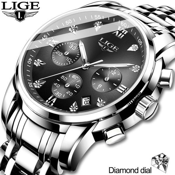 wristwatches relojes hombre 2021 lige watches men chronograph male sport waterproof stainless steel quartz watch, Slivery;brown
wristwatches relojes hombre 2021 lige watches men chronograph male sport waterproof stainless steel quartz watch, Slivery;brown