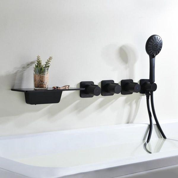 black concealed bathroom shower faucet waterfall bathtub wall mounted and cold mixer water tub tap sink faucets
black concealed bathroom shower faucet waterfall bathtub wall mounted and cold mixer water tub tap sink faucets