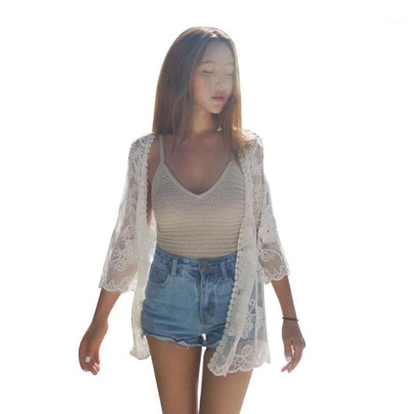 beach casual blouse girls bikini beautiful lace shawl (white) women's swimwear, White;black
beach casual blouse girls bikini beautiful lace shawl (white) women's swimwear, White;black