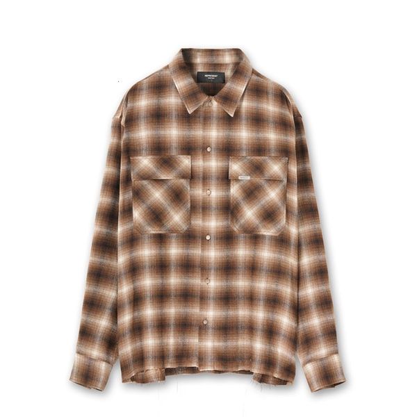 women's blouses & shirts streetwear represent flannel shirt splicing afflicted artisanal plaid sheath damage high street metal cargo, White
women's blouses & shirts streetwear represent flannel shirt splicing afflicted artisanal plaid sheath damage high street metal cargo, White