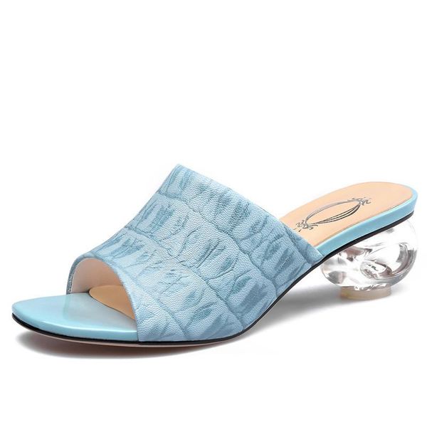 slippers in europe genuine leather women shaped heel open toe crystal embossing sheepskin women's shoes size 34-43, Black
slippers in europe genuine leather women shaped heel open toe crystal embossing sheepskin women's shoes size 34-43, Black