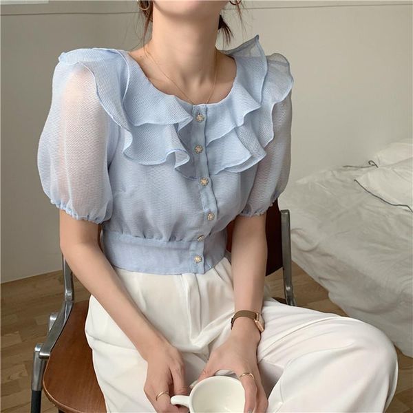 women's blouses & shirts hzirip french square collar gentle ruffled puff sleeve ladies shirt 2021 fashion high waist slim summer sweet, White
women's blouses & shirts hzirip french square collar gentle ruffled puff sleeve ladies shirt 2021 fashion high waist slim summer sweet, White