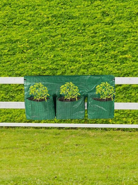 planters & pots double-sided planting bag wall-mounted breathable railing pouch garden fence multi-pocket grow bags
planters & pots double-sided planting bag wall-mounted breathable railing pouch garden fence multi-pocket grow bags
