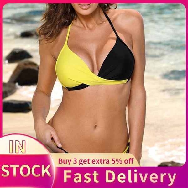 halterneck lace up swimwear women patchwork bikini set hight waist push-up padded swimsuit summer beachwear women's, White;black
halterneck lace up swimwear women patchwork bikini set hight waist push-up padded swimsuit summer beachwear women's, White;black