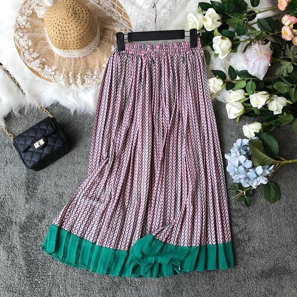 skirts 2021 summer vintage plaid print pleated women fashion patchwork panelled high waist skirt a-line chiffon mw691, Black
skirts 2021 summer vintage plaid print pleated women fashion patchwork panelled high waist skirt a-line chiffon mw691, Black