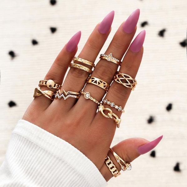 cluster rings modyle luxury gold moon sets bohemian tassel shiny crystal stone heart coin geometric jewelry for women men anillo, Golden;silver
cluster rings modyle luxury gold moon sets bohemian tassel shiny crystal stone heart coin geometric jewelry for women men anillo, Golden;silver