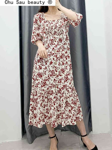 beauty fashion vinatge floral print midi dress women casual chic ruffles o-neck summer loose dresses mujer vestido 210514, Black;gray
beauty fashion vinatge floral print midi dress women casual chic ruffles o-neck summer loose dresses mujer vestido 210514, Black;gray