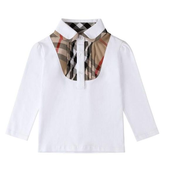 Spring Autumn Baby Girls T-shirt Cotton Kids Long Sleeve T-shirts Turn-down Collar Girl Casual Plaid Shirt Children Clothing, White
Spring Autumn Baby Girls T-shirt Cotton Kids Long Sleeve T-shirts Turn-down Collar Girl Casual Plaid Shirt Children Clothing, White