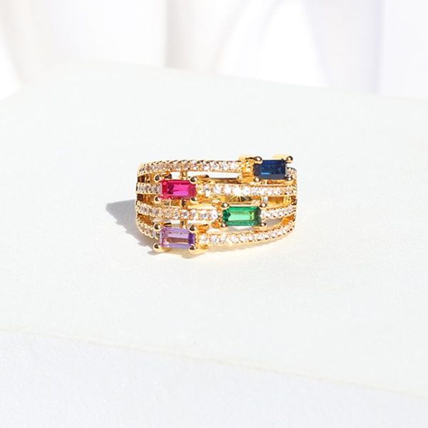 wedding rings fashion women layer rainbow engagement ring inlay colored rhinestone fine party gift charm couple cz jewelry accessories, Slivery;golden
wedding rings fashion women layer rainbow engagement ring inlay colored rhinestone fine party gift charm couple cz jewelry accessories, Slivery;golden