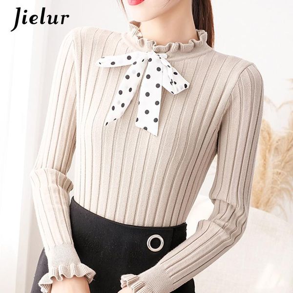 women's sweaters beige apricot black female cute polka dot knitted sweater women winter thick warm bottoming shirt ruffles s-xl, White;black
women's sweaters beige apricot black female cute polka dot knitted sweater women winter thick warm bottoming shirt ruffles s-xl, White;black