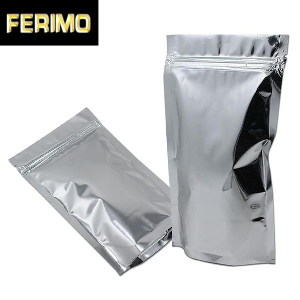 gift wrap 50pcs glossy silver stand up aluminum foil food storage bag mylar zipper snack dried flower heat seal package bags
gift wrap 50pcs glossy silver stand up aluminum foil food storage bag mylar zipper snack dried flower heat seal package bags