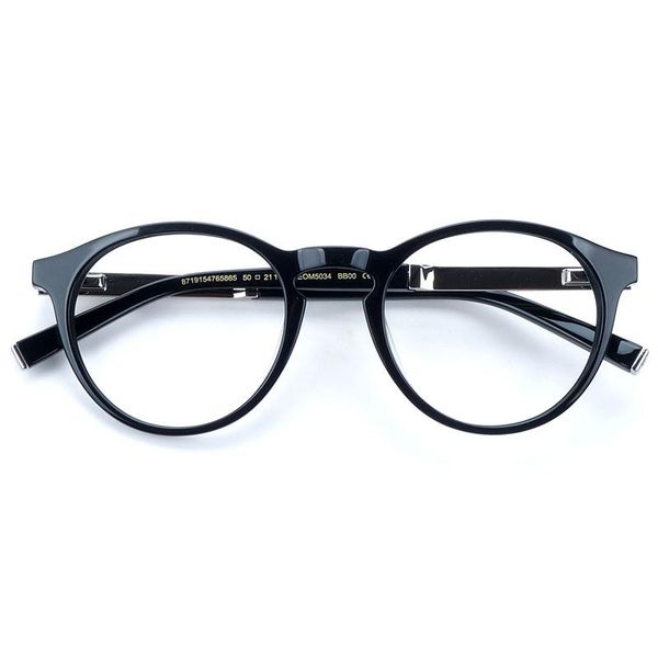 round retro acetate eyeglasses frames for women and men spring hinge fashion sunglasses, Black
round retro acetate eyeglasses frames for women and men spring hinge fashion sunglasses, Black