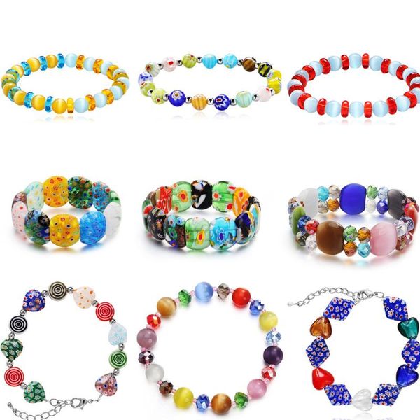 beaded, strands 23 styles glass beads bracelet fashion women man jewely gift natural stone handmade braided colorful adjustable opal bracele, Black
beaded, strands 23 styles glass beads bracelet fashion women man jewely gift natural stone handmade braided colorful adjustable opal bracele, Black