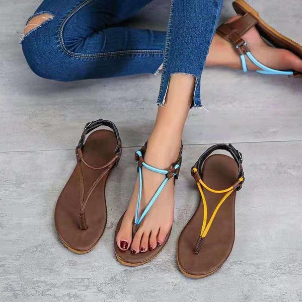sandals summer comfortable women's beach flat flip flops casual ankle buckle shoes large size, Black
sandals summer comfortable women's beach flat flip flops casual ankle buckle shoes large size, Black