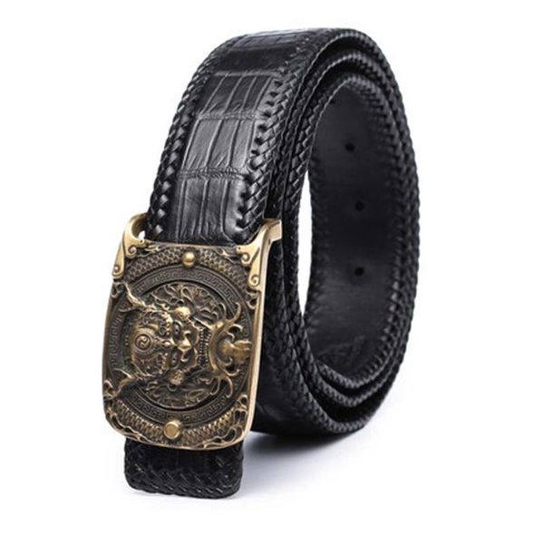 belts gete import estuarine crocodile leather belt men brass carving smooth buckle high-grade blet, Black;brown
belts gete import estuarine crocodile leather belt men brass carving smooth buckle high-grade blet, Black;brown
