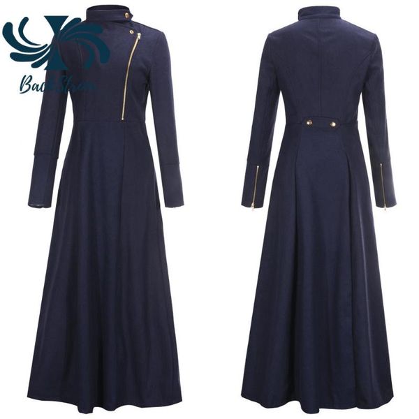 women's wool & blends backstrom women fall-winter european american woolen coat golden zipper x-long windbreaker jacket chic trench out, Black
women's wool & blends backstrom women fall-winter european american woolen coat golden zipper x-long windbreaker jacket chic trench out, Black
