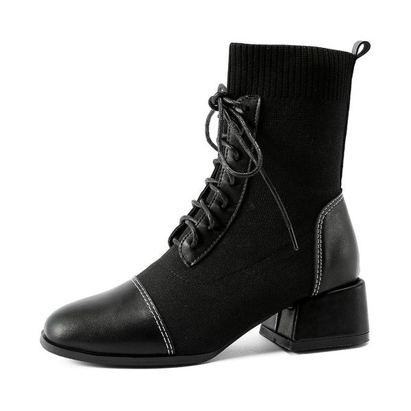 boots women's shoes 2021 trendy autumn lace up british style stretch stocking thick heel all-match short, Black
boots women's shoes 2021 trendy autumn lace up british style stretch stocking thick heel all-match short, Black