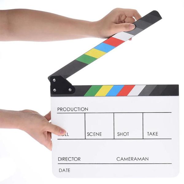film clapper board delicate texture colorful director video scene clapperboard acrylic dry erase movie lighting & studio accessories
film clapper board delicate texture colorful director video scene clapperboard acrylic dry erase movie lighting & studio accessories