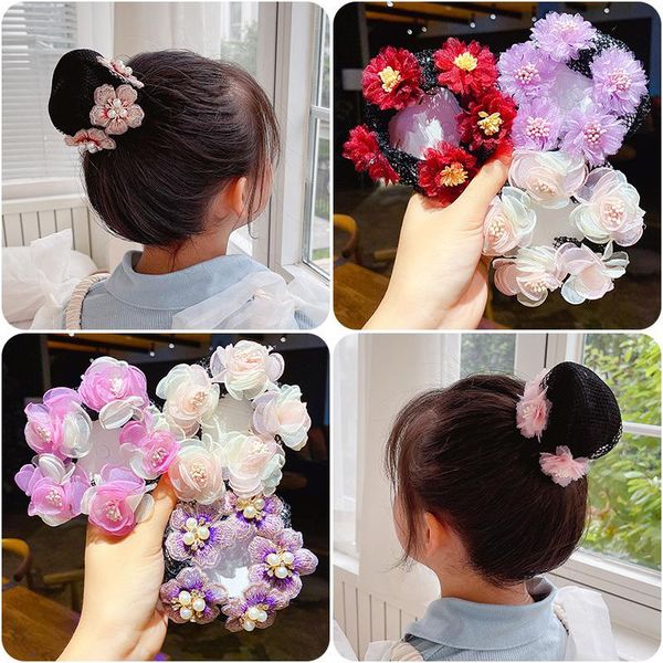 hair accessories cute girls net bag dance flower ties elastic bands collar styling tools fashion, Slivery;white
hair accessories cute girls net bag dance flower ties elastic bands collar styling tools fashion, Slivery;white