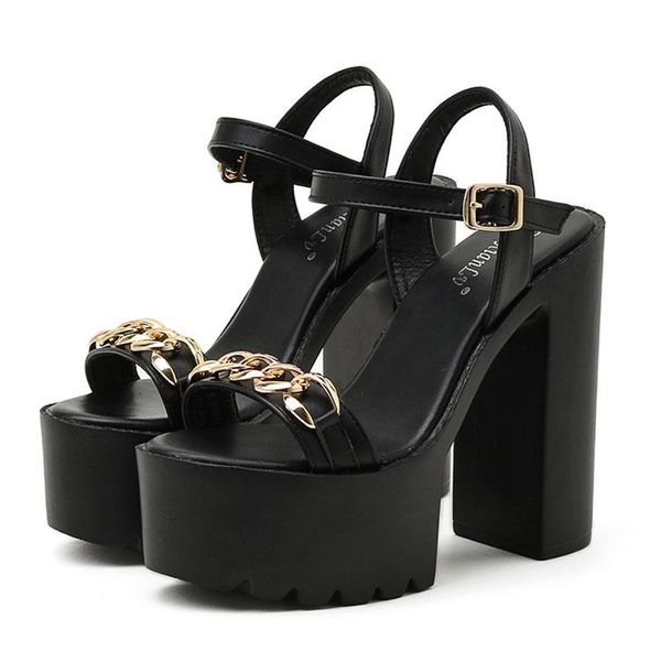 summer elegant women platform sandals female metal chain decoration 2021 luxury designer runway shoes punk style, Black
summer elegant women platform sandals female metal chain decoration 2021 luxury designer runway shoes punk style, Black