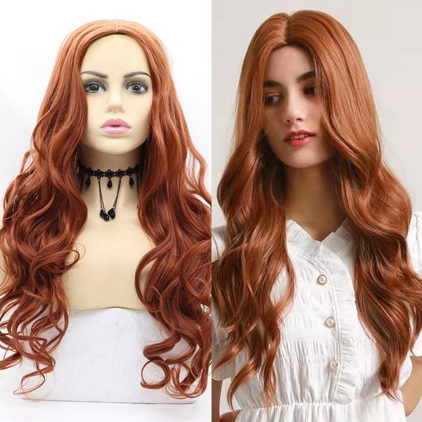 synthetic wigs red body wave long curly machine made natural 99j burgundy wig glueless middle part cosplay lolita green for women, Black
synthetic wigs red body wave long curly machine made natural 99j burgundy wig glueless middle part cosplay lolita green for women, Black