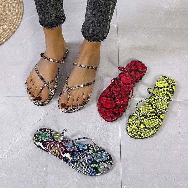 slippers summer women leopard print soft cross tied sandals fashion slides beach flip-flops snakeskin, Black
slippers summer women leopard print soft cross tied sandals fashion slides beach flip-flops snakeskin, Black
