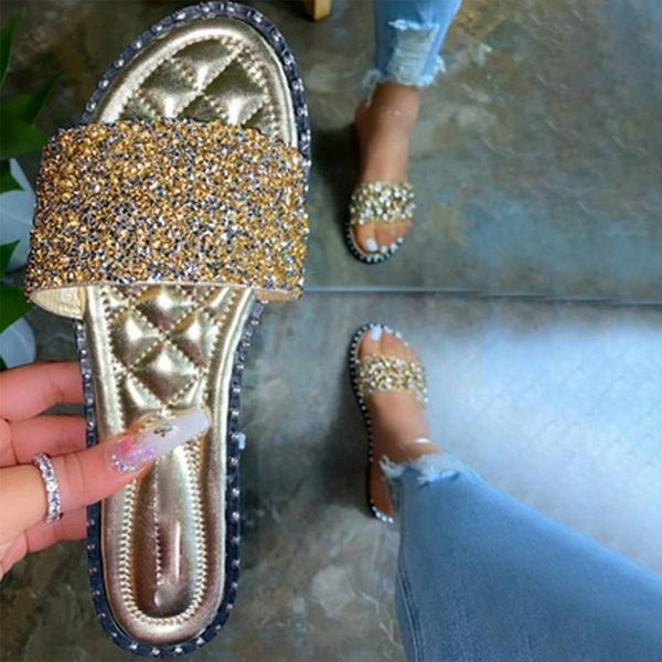 outdoor wild fashion ladies spring summer women rhinestone slippers flat bottom multiple color sandals, Black
outdoor wild fashion ladies spring summer women rhinestone slippers flat bottom multiple color sandals, Black