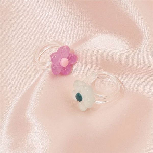 new red 2021 net simple fashion flower ring female japan and south korea ins lovely interesting resin trend, Silver
new red 2021 net simple fashion flower ring female japan and south korea ins lovely interesting resin trend, Silver