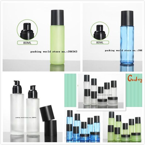 80ml frosted/green/blue glass pump bottle matte black lid for serum/lotion/emulsion/foundation/gel skin care cosmetic packing bottles
80ml frosted/green/blue glass pump bottle matte black lid for serum/lotion/emulsion/foundation/gel skin care cosmetic packing bottles