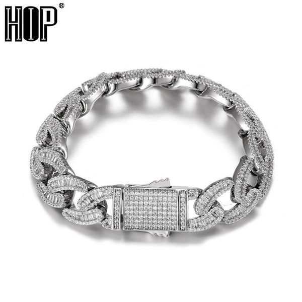 link, chain hip hop 15mm baguette cuban link chains bling iced out cz setting + cubic zirconia box buckle bracelet for men jewelry, Black
link, chain hip hop 15mm baguette cuban link chains bling iced out cz setting + cubic zirconia box buckle bracelet for men jewelry, Black