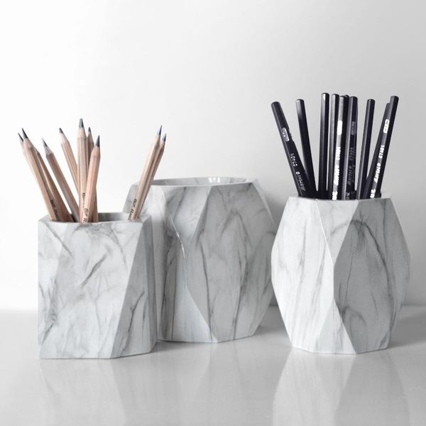 nordic resin pen holder simple storage box creative stationery office desk makeup brush home decoration boxes & bins
nordic resin pen holder simple storage box creative stationery office desk makeup brush home decoration boxes & bins