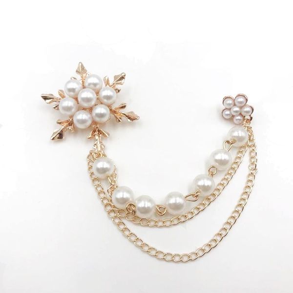 pins, brooches pearl flower tassel brooch korean fashion snowflake chain type suit shirt clothing versatile trend simple accessories, Gray
pins, brooches pearl flower tassel brooch korean fashion snowflake chain type suit shirt clothing versatile trend simple accessories, Gray